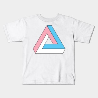 Penrose Triangle - Trans Pride Kids T-Shirt